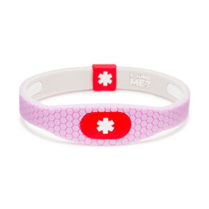 Pink silicone bracelet